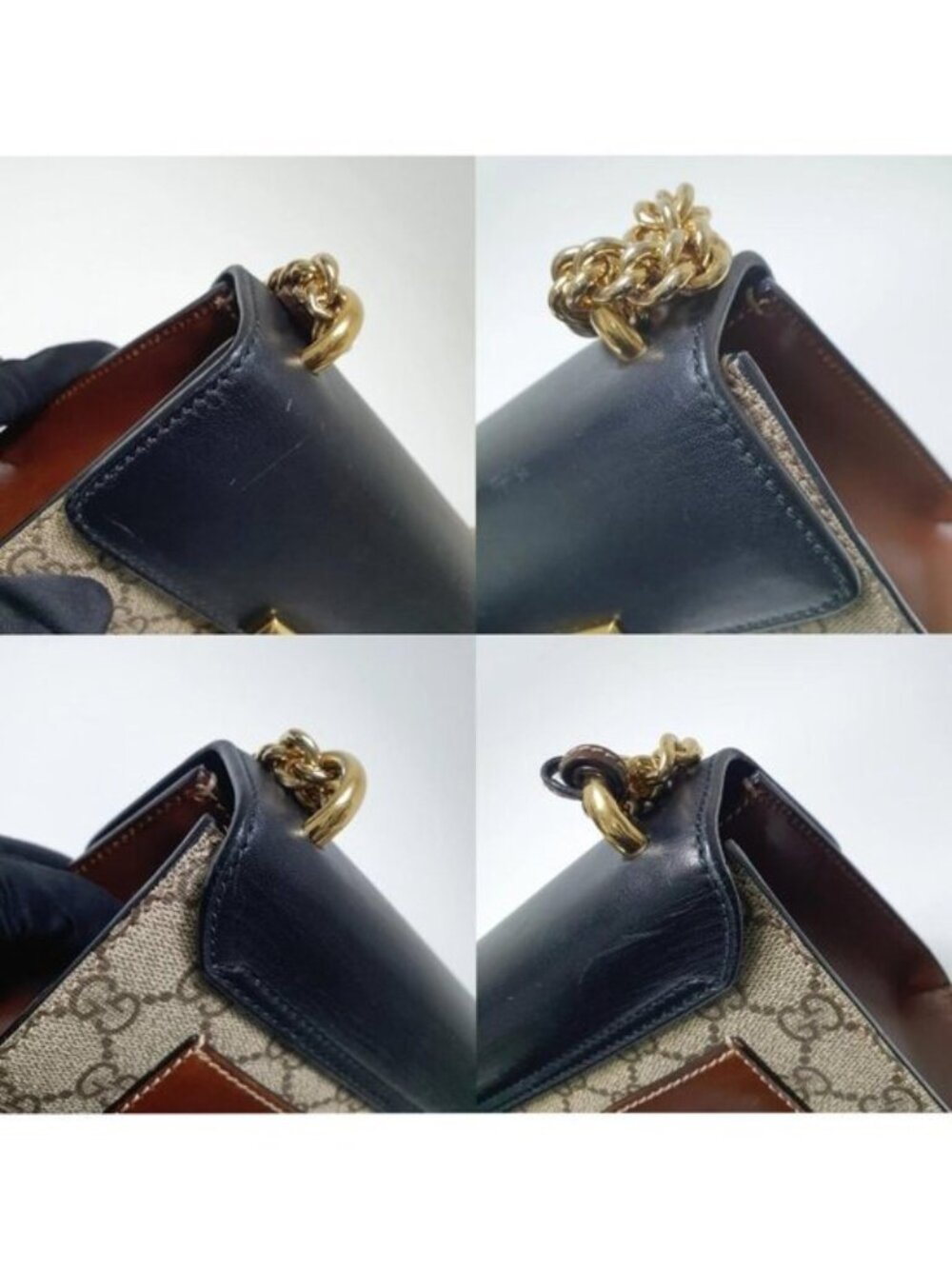 Authentic Gucci Padlock GG Supreme Small Chain Shoulder Crossbody Bag - Picture 6 of 12